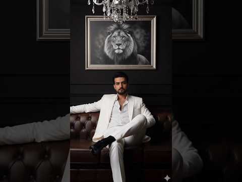cinematic image of a stylish young Indian man